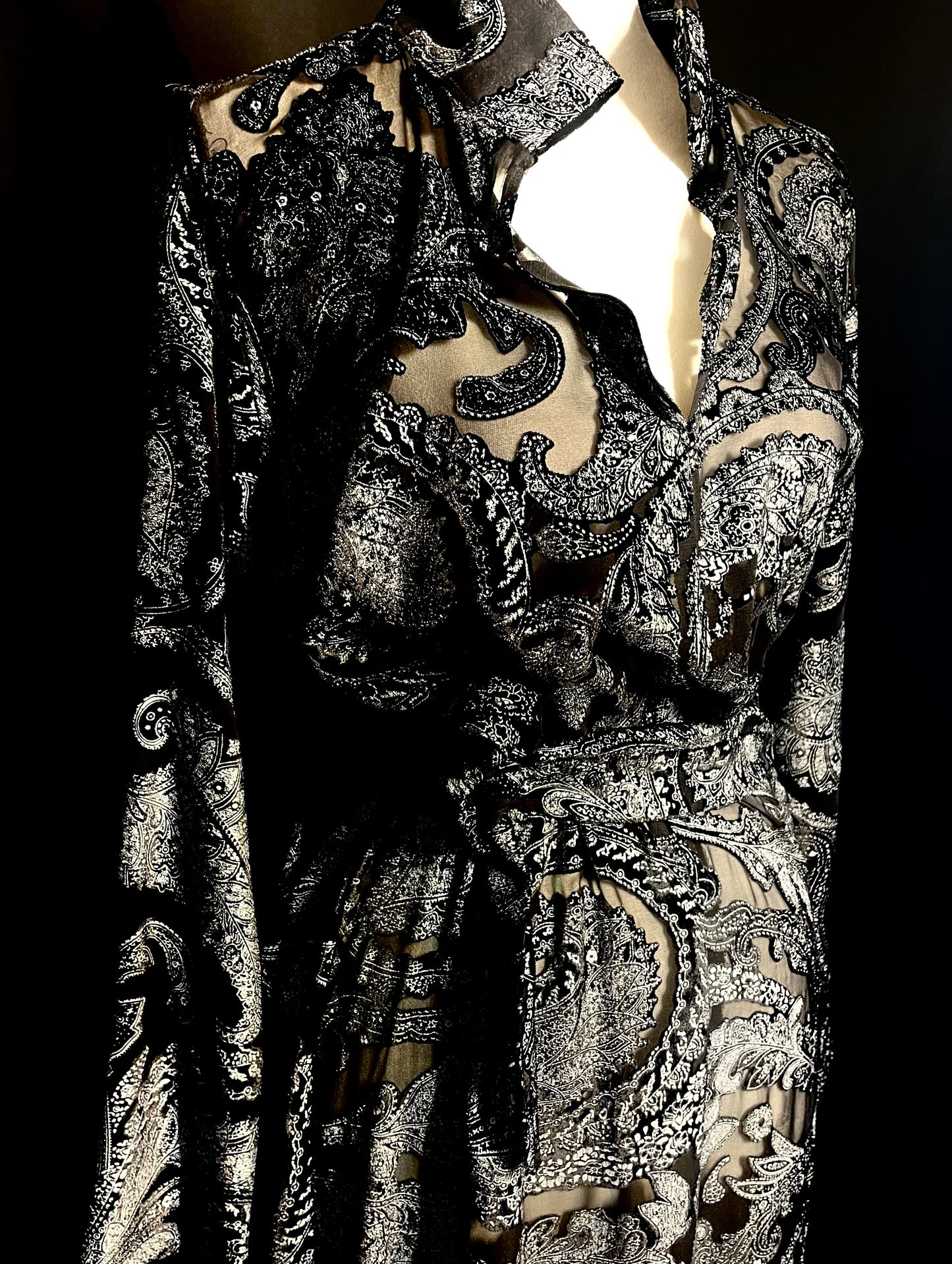 Vestito in seta devore’