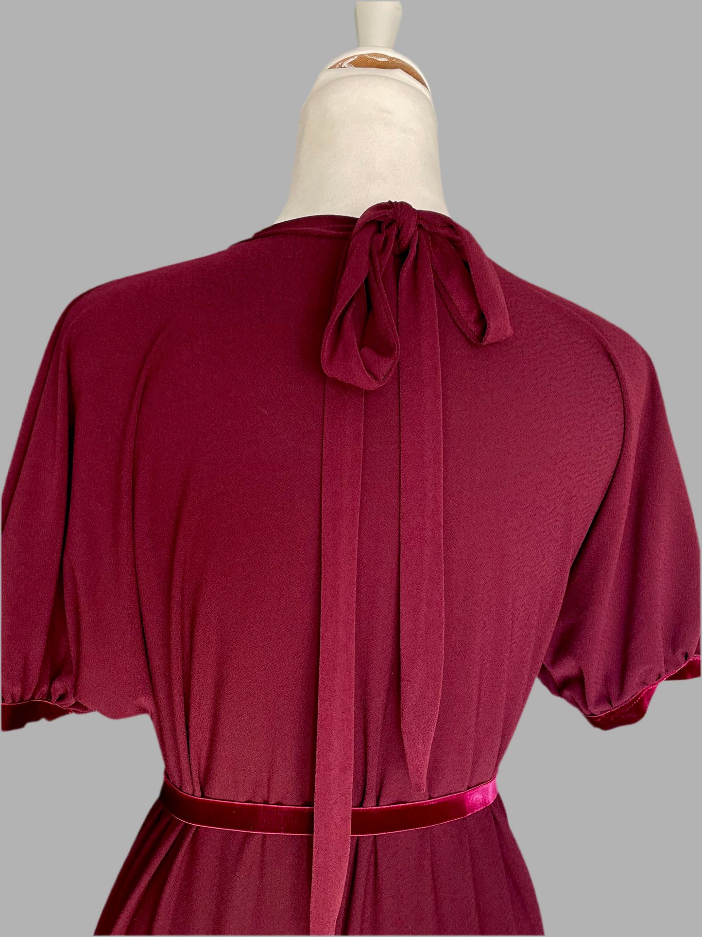 Abito in Jersey bordeaux