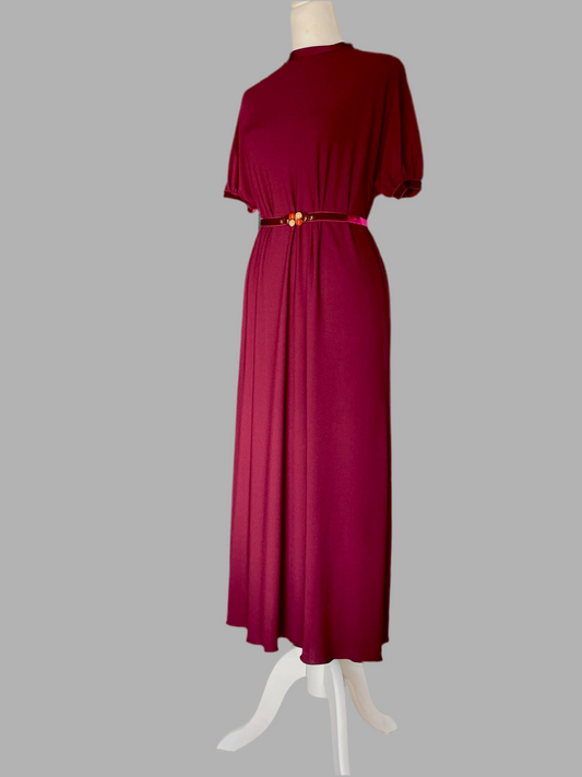 Abito in Jersey bordeaux