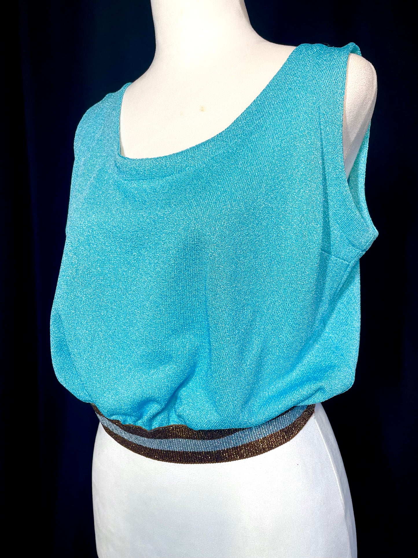 Cardigan e canottiera maglina di cotone