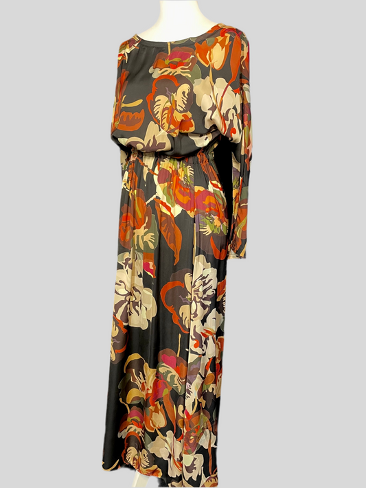 Vestito lungo in viscosa